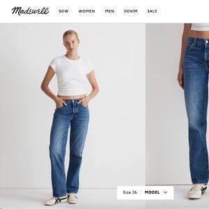 Madewell Low-Slung Straight Jeans